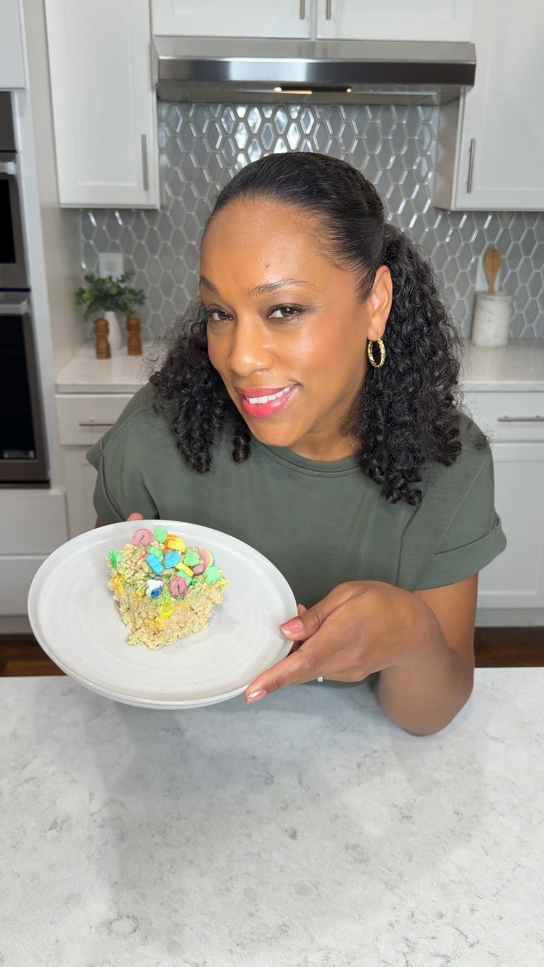 If you’re looking for a fun and easy St. Patrick’s Day treat for kids, these Lucky Charms Rice Krispie treats are always a hit. They’re soft, chewy, loaded with marshmallows, and come together in just a few minutes.

Honestly… the Lucky Charms marshmallows might be my favorite part 🤭
Perfect for classroom treats, after-school snacks, or a fun little St. Patrick’s Day surprise.

Recipe:
Ingredients
6 cups Rice Krispies
7 cups mini marshmallows
4 tbsp unsalted butter
¼ tsp salt
1½ cups Lucky Charms marshmallows
Green sprinkles (optional)
Instructions
In a large pot, melt the butter over medium heat.
Add the mini marshmallows and salt, stirring until fully melted and smooth.
Stir in the Rice Krispies until evenly coated.
Fold in 1 cup of the Lucky Charms marshmallows.
Transfer to a buttered 8x8 pan and press lightly.
Top with the remaining marshmallows and green sprinkles.
🍀 I linked the Lucky Charms Just Marshmallows

#stpatricksdayrecipe #stpatricksdaytreats #luckycharmstreats #ricekrispietreats #easykidrecipes #familyrecipes #holidaytreats #nobakedessert #kidfriendlyrecipes

#LTKKids #LTKstorytime #LTKmomlife