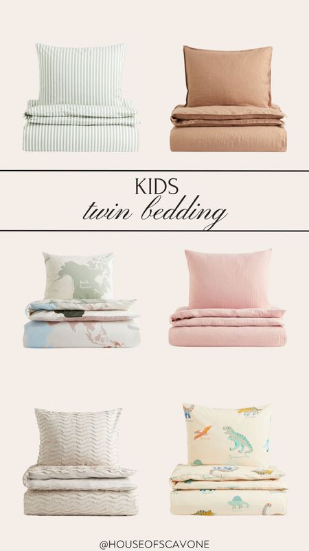 kids twin bedding 🫶🏼 these kids sets are so cute and versatile for room decor! #kidsbedding #twinbedding #boysbedding #girlsbedding #twinsheets #twinduvet #h&m #hmkids #gauzebedding #homedecor #kidsroom #kidsbedroom

#LTKfindsunder100 #LTKkids #LTKfamily