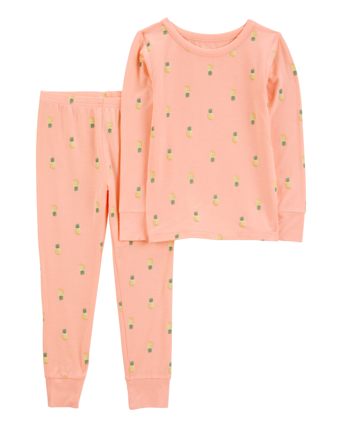 Toddler Pineapple Print PurelySoft 2-Piece Pajamas - Coral - Carter's | Carter's | Carter's Inc