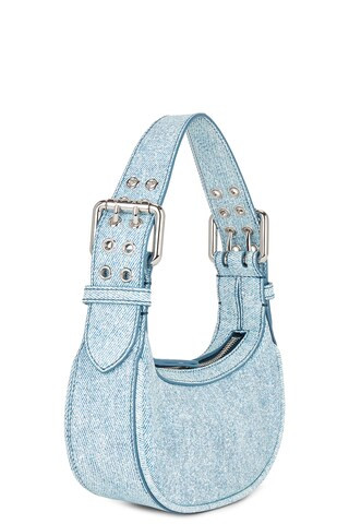 BY FAR x Revolve Mini Soho Bag in Denim Leather from Revolve.com | Revolve Clothing (Global)