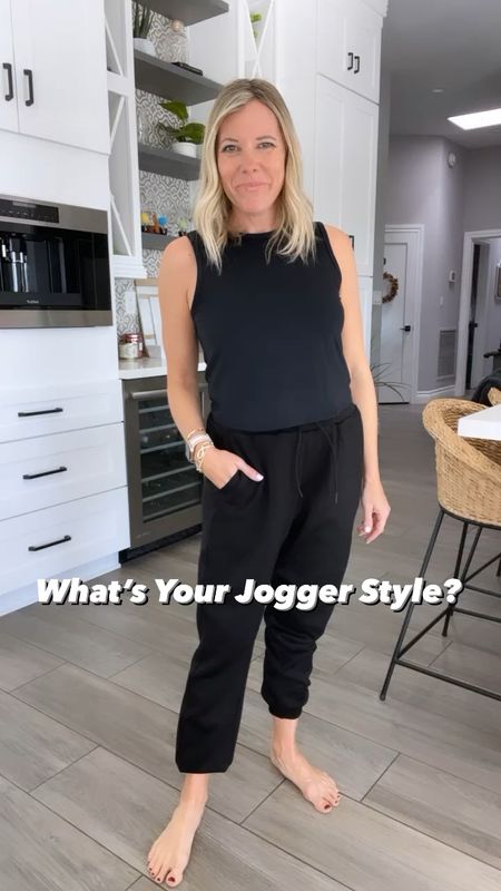 Joggers outfit ideas casual everyday outfit ideas cardigan sweater fleece jacket 

Size small in the joggers, cropped tank, Vuori jacket. XS in the sweater. New balances and slippers run tts 

#LTKSeasonal #LTKstyletip #LTKshoecrush
