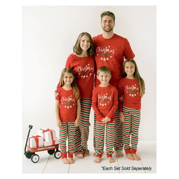 Sleepyheads Christmas Red Stripe Family Matching Pajama PJ Sets - Walmart.com | Walmart (US)