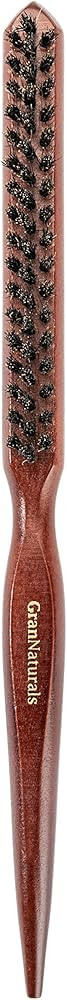GranNaturals Teasing Boar Bristle Hair Brush for Women - Slick Back Comb with Rat Tail Pick for H... | Amazon (US)