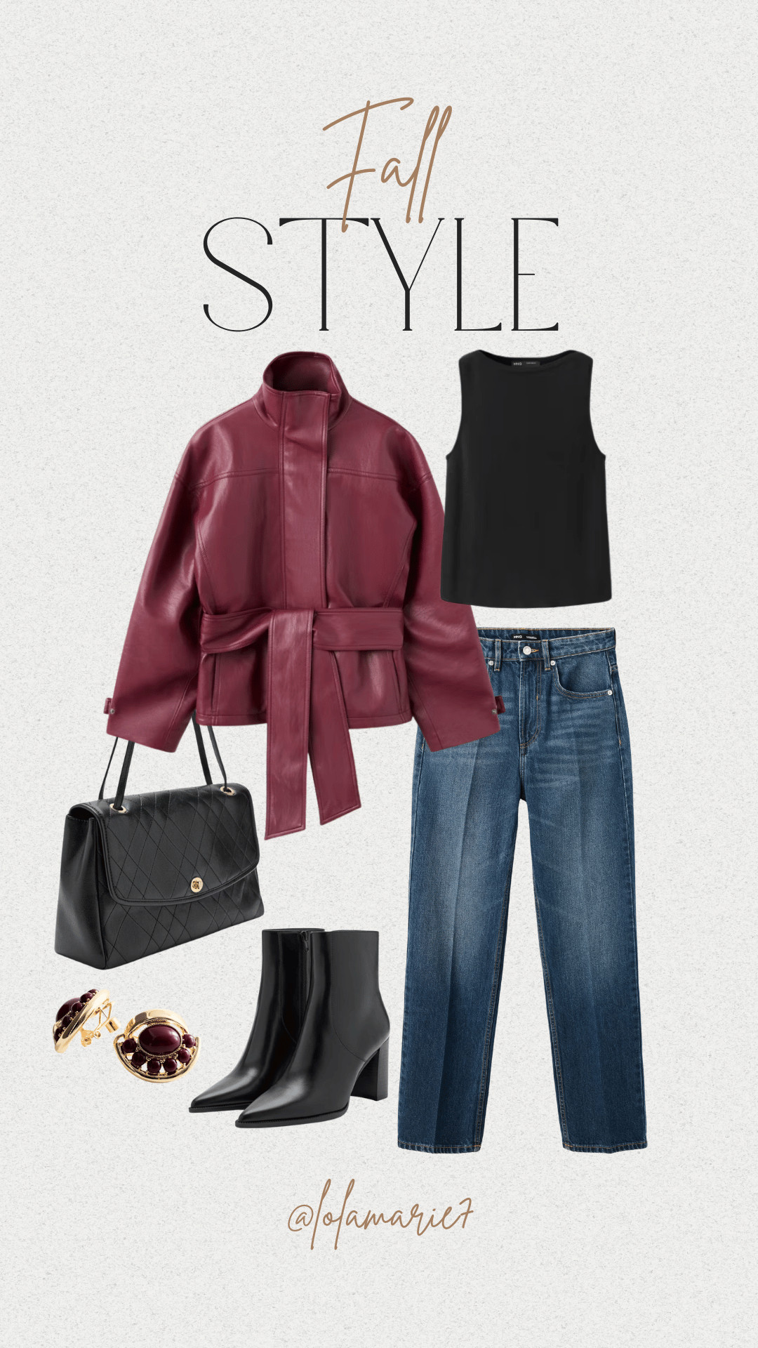 Fall Style from Mango

#mango #fallstyle #affordablefashion #denim #fall #boots #fallboots #lookforless #redleatherjacket 

 #LTKootd #LTKSeasonal #LTKSaleAlert
