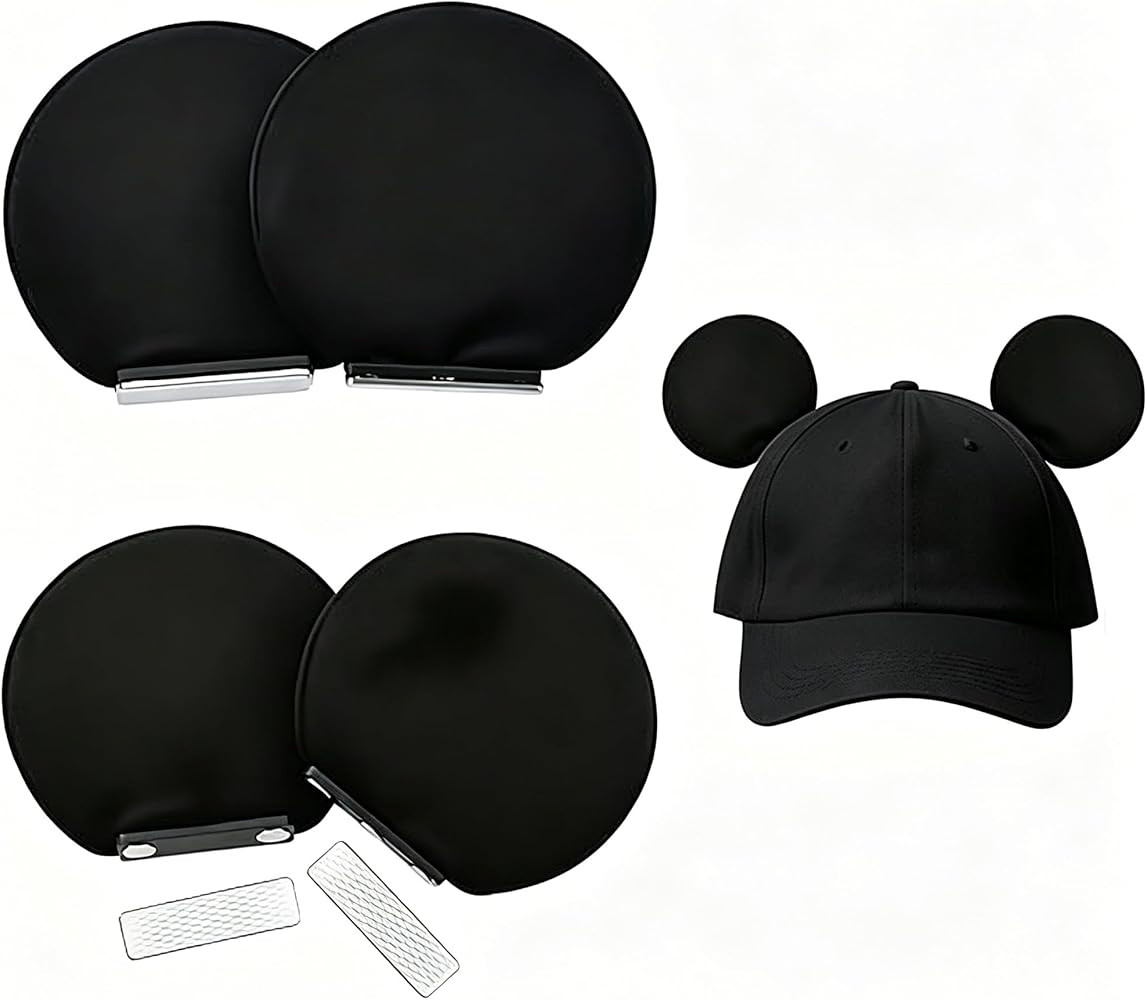 4 Pcs Magnetic Mouse Ears for Hats, Removable Clip-On Ear Decorations for Caps, Unisex for Men, W... | Amazon (CA)