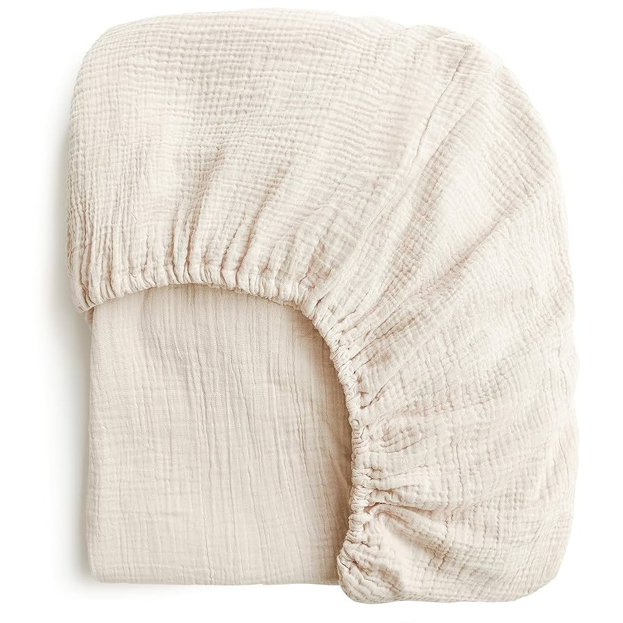 Konssy Muslin Crib Sheets for Girl Boy, Soft and Breathable Cotton Baby Sheets for Standard Crib ... | Amazon (US)