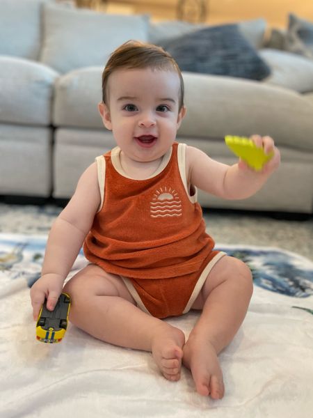 Baby boy summer outfit 
Orange and white

#LTKbaby #LTKfamily #LTKsalealert