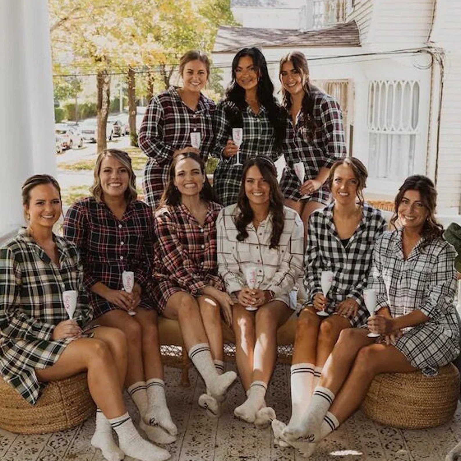 Bridesmaid Plaid Shirts for Bridesmaid Flannel Shirts, Bridal Party Flannel Shirts, Flannel Sleep... | Etsy (US)