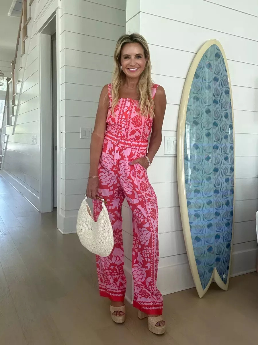 Cutest jumpsuit. Wearing XS. Code FANCY15 for 15% off 

 #LTKSeasonal #LTKFindsUnder100 #LTKStyleTip