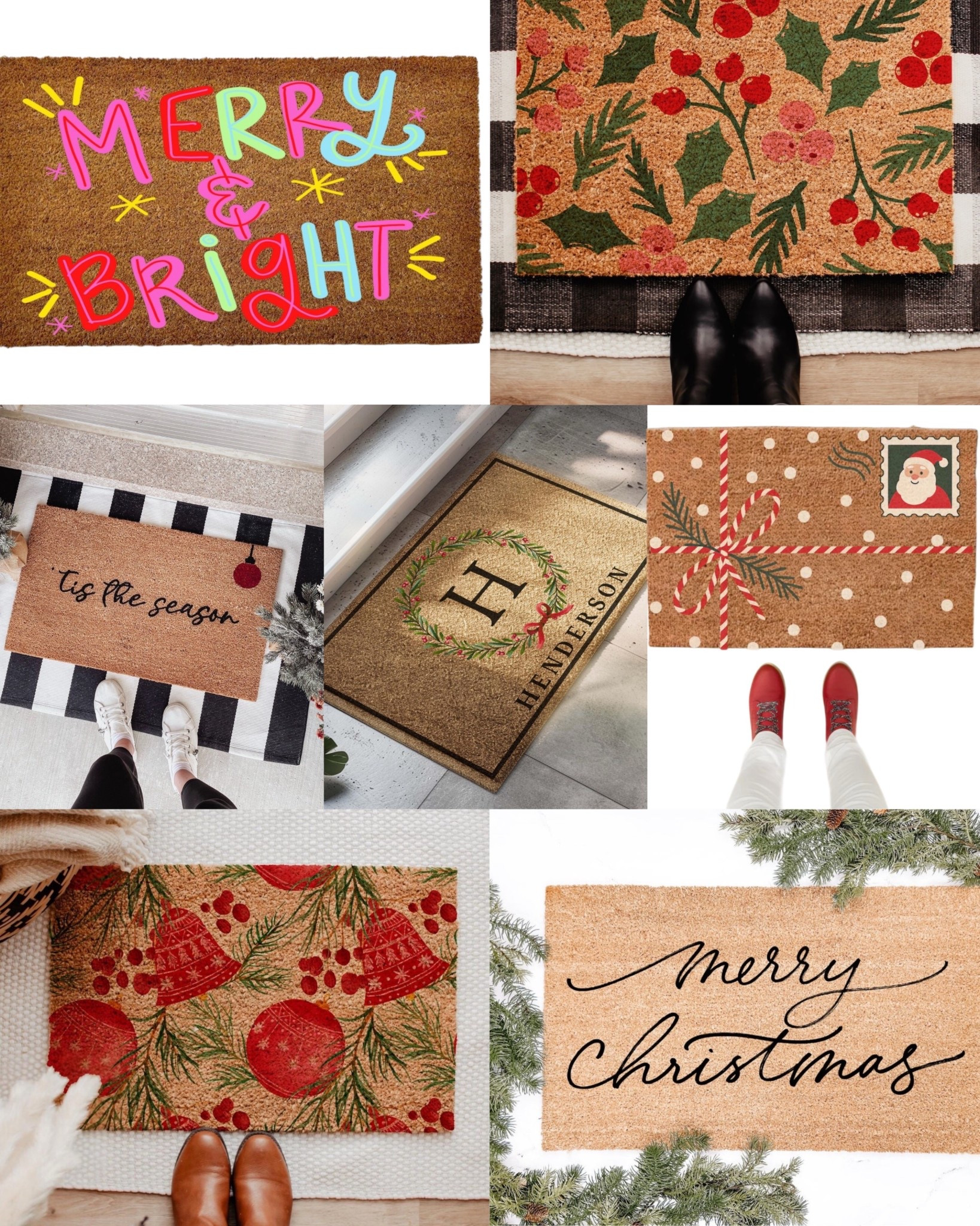 Holiday Door Mats!! ♥️✨ 

#LTKHoliday #LTKGiftGuide #LTKHome