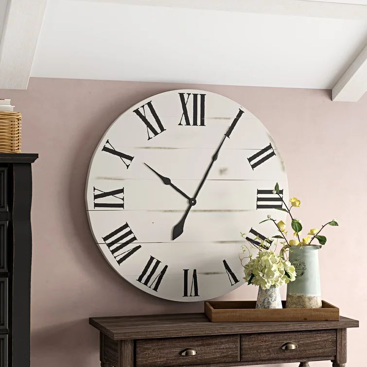 Briela Solid Wood Wall Clock | Wayfair North America