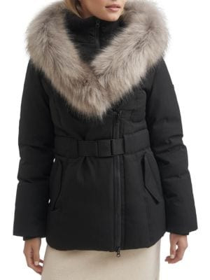 Eva B III Faux Fur Trim Puffer Jacket | Saks Fifth Avenue OFF 5TH