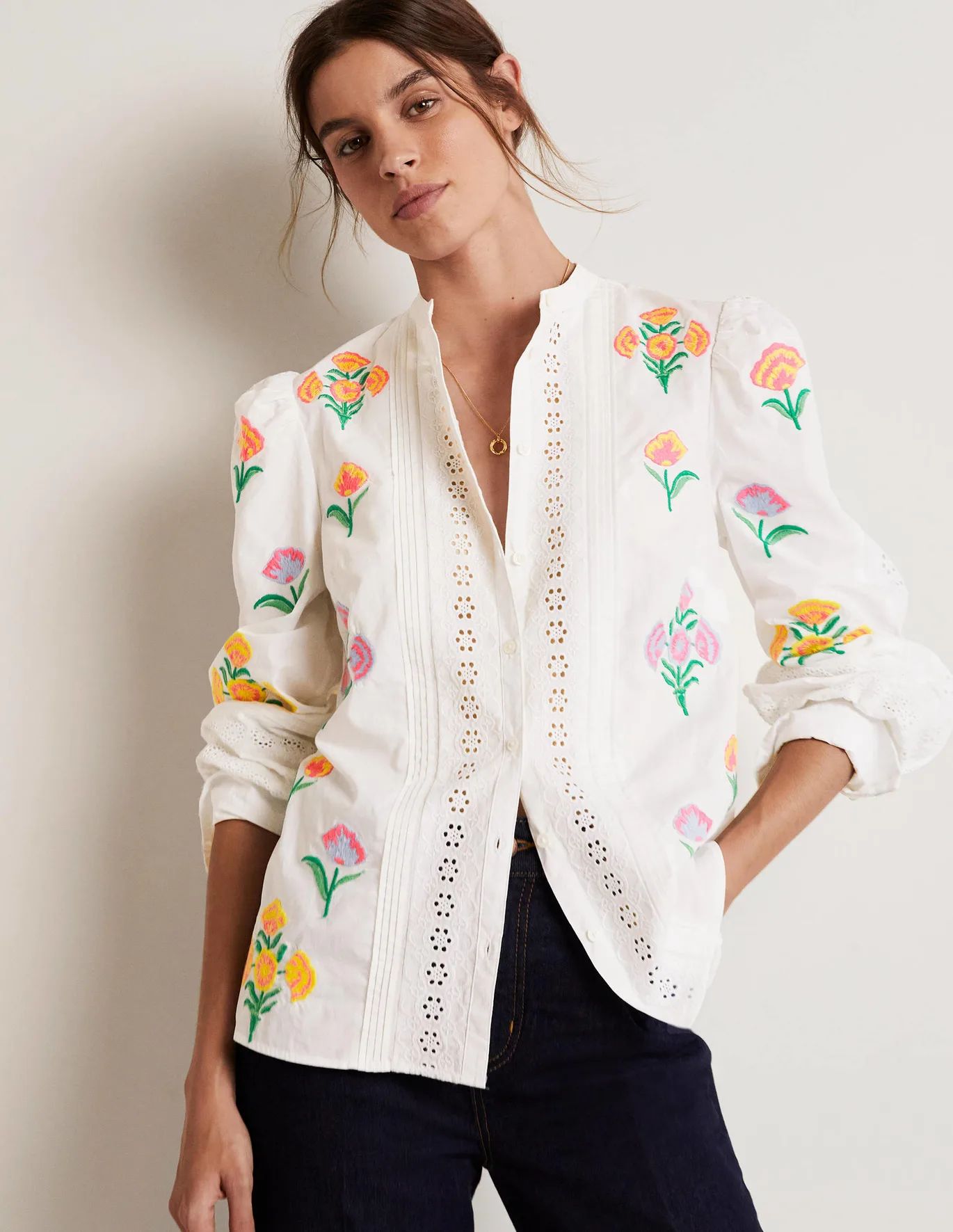 Julianne Embroidered Blouse | Boden (US)