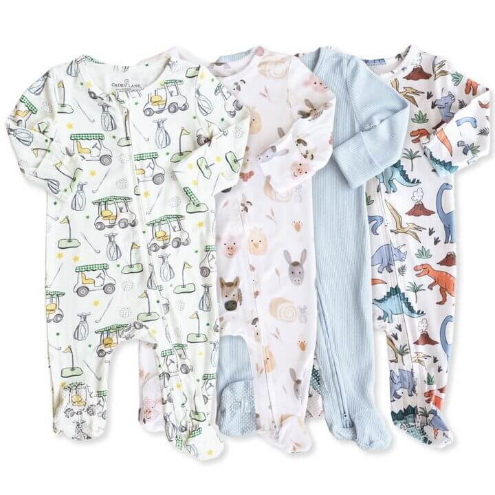 Boy Zipper Footies - Best Sellers | Caden Lane