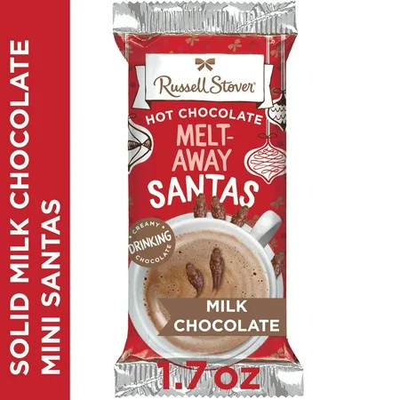RUSSELL STOVER Christmas Hot Chocolate Melt-Away Milk Chocolate Santas, 1.7 oz. | Walmart (US)