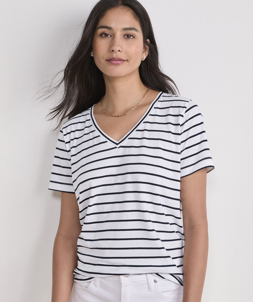 Pima Cotton V-Neck Tee | vineyard vines