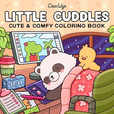 Little Cuddles: Coloring Book for Adults and Teens Featuring Cute Animal Friends for Relaxation (... | Amazon (US)