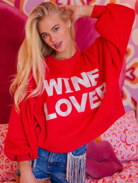 Wine lover Diamond sweatshirt 

#LTKSeasonal #LTKU #LTKFind