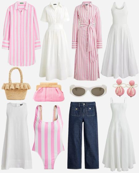 Loving these new spring arrivals and spring dress options for workwear or weekend. The striped dresses and white dress options are so chic!

#LTKSeasonal #LTKsalealert #LTKfindsunder100