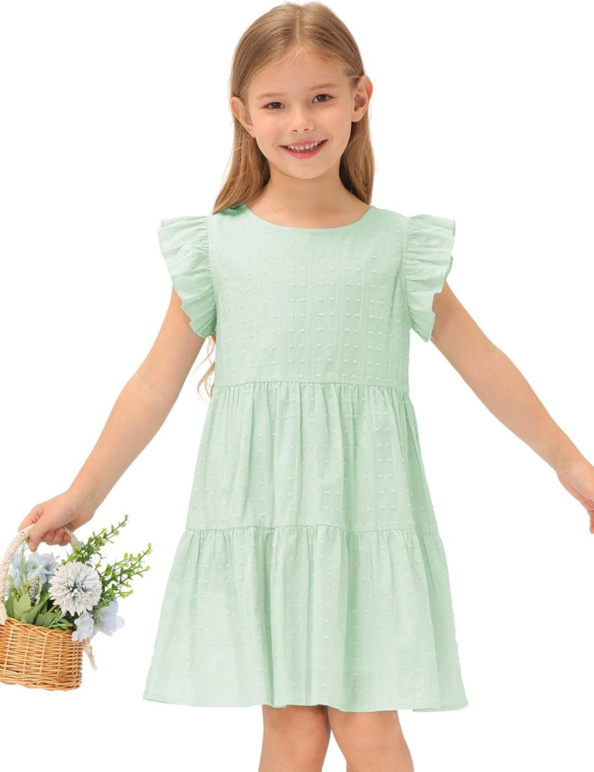 GRACE KARIN Girls Summer Dress Sleeveless Casual Crewneck A-Line Dresses for 5-12 Years Kids | Amazon (US)