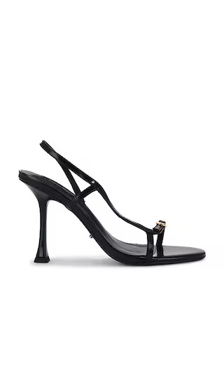 Lush Sandal in Black Hi Shine | Revolve Clothing (Global)
