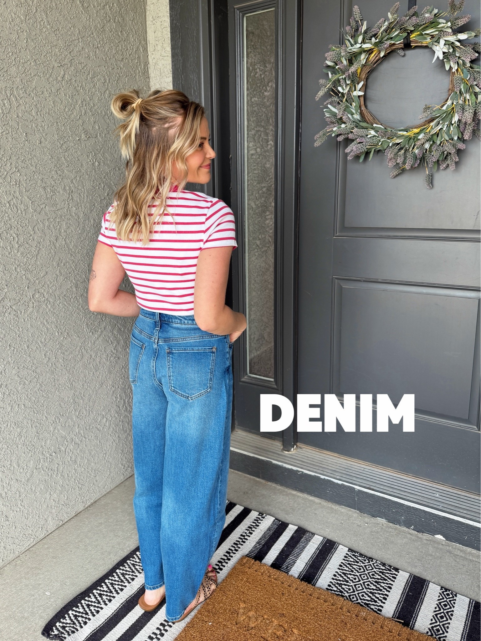 Quince barrel jeans — true size 26. Multiple washes available