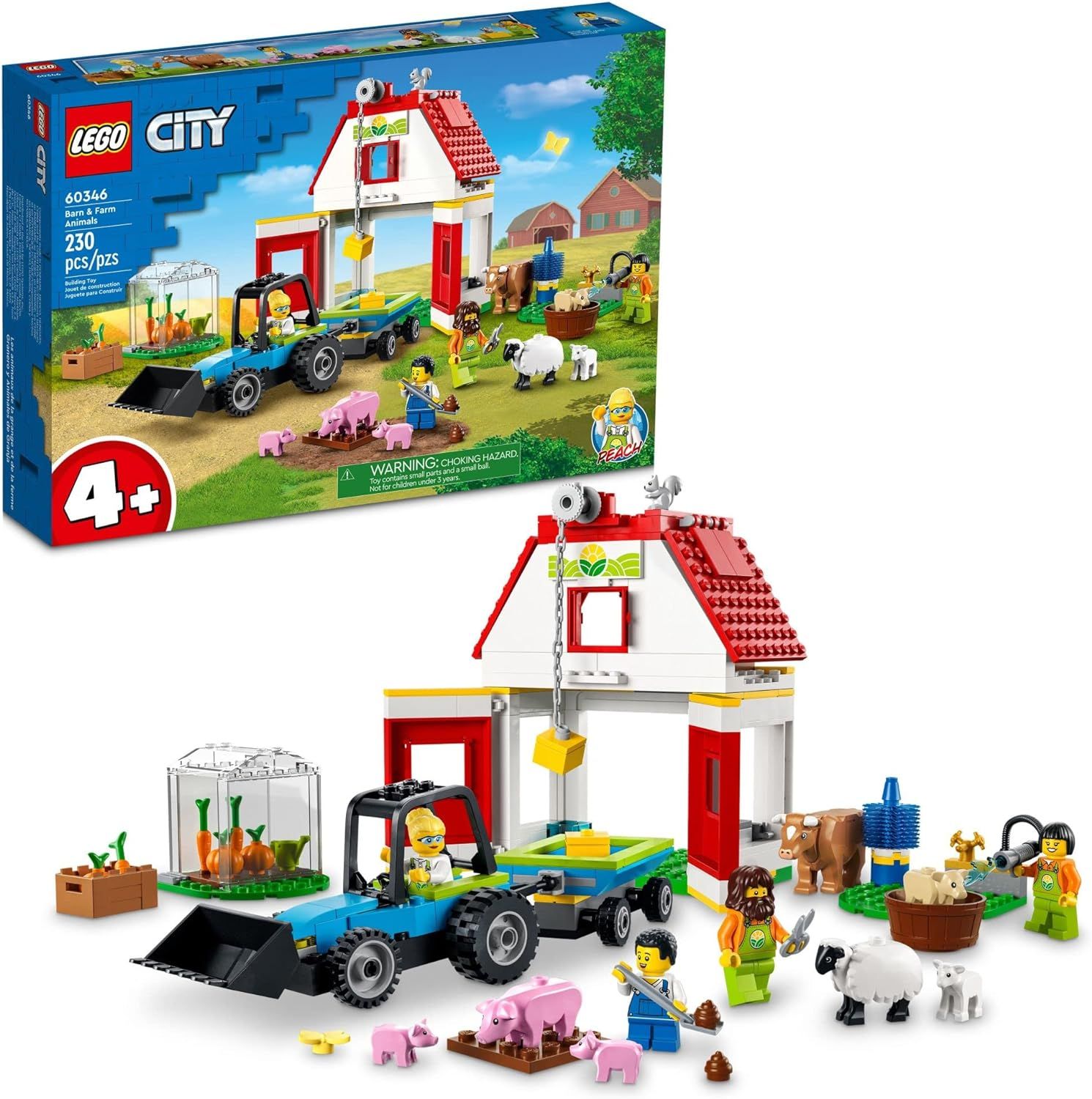 LEGO City Barn & Farm Animals 60346 Building Set; Feature-Rich Toy Farm Playset for Kids Aged 4+ ... | Amazon (CA)