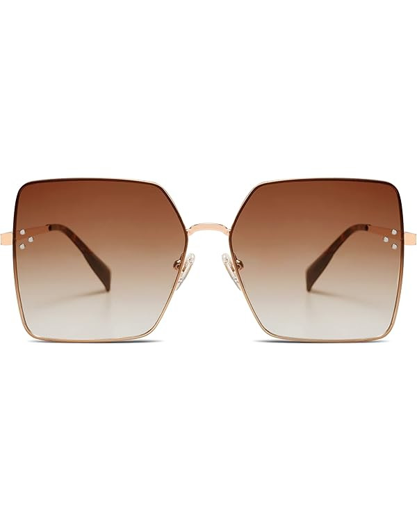 SOJOS Trendy Square Sunglasses Womens Big Oversized Designer Style UV Protection Sunnies Shades S... | Amazon (US)