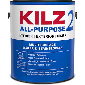 KILZ 2 All-Purpose Interior/Exterior Multi-purpose Water-based Wall and Ceiling Primer (1-Gallon) | Lowe's