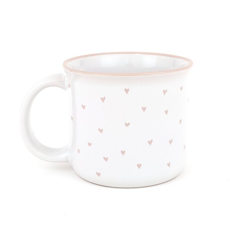16oz Mug Hearts White/Pink -Sugar Paper Essentials | Target