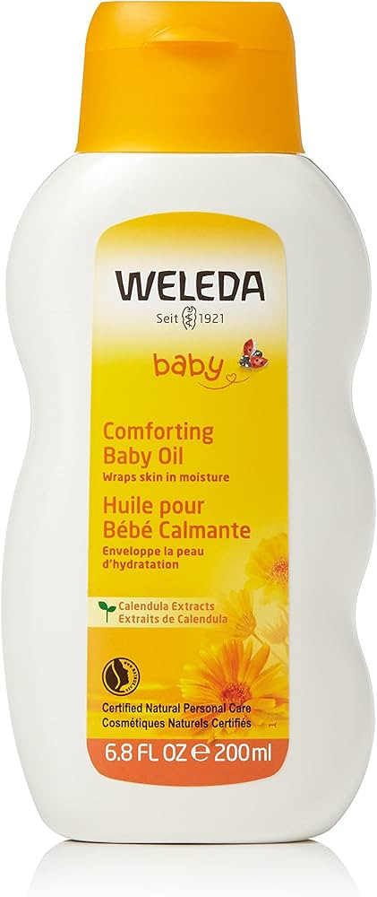 Weleda Baby Calendula Comforting Baby Oil, 6.8 Fluid Ounce, Plant Rich Baby Care with Calendula, ... | Amazon (US)