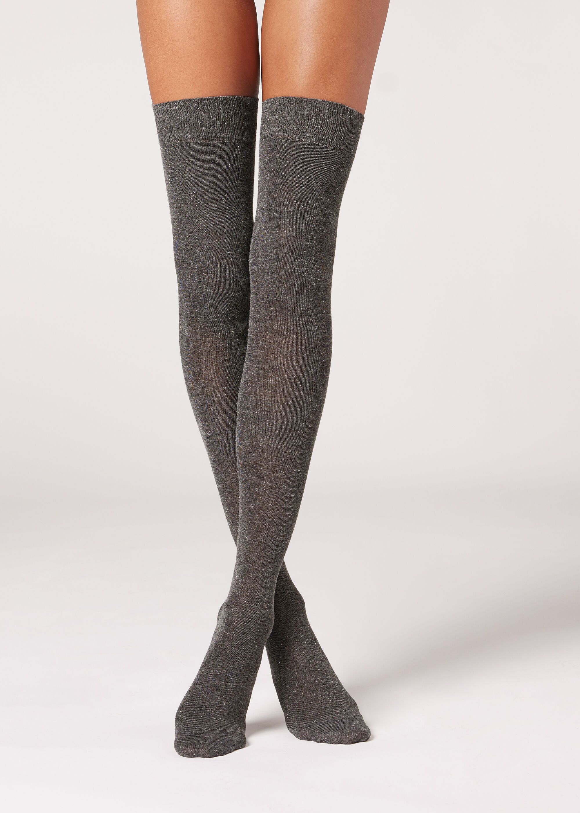 Cashmere and Glitter Over-the-Knee Socks | Calzedonia US