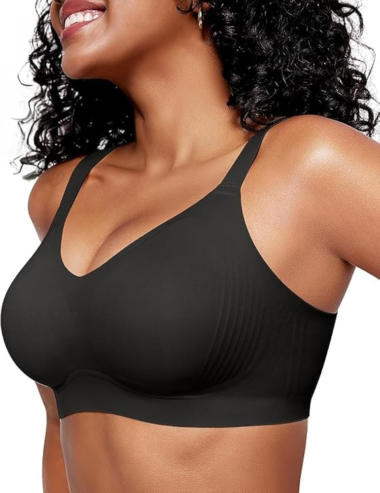 OEAK Womens Wireless Seamless Bras Full Coverage Supportive Lounge Bra Push Up Plus Size Everyday... | Amazon (US)