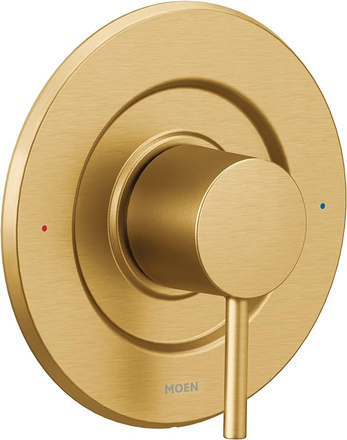 Moen Align Brushed Gold Posi-Temp Pressure Balancing Modern Bathroom Shower Handle for Bathtub, V... | Amazon (US)