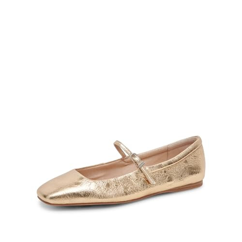 Dolce Vita Women's, Reyes Gold Distressed Leather, 9.5, Medium | Amazon (US)