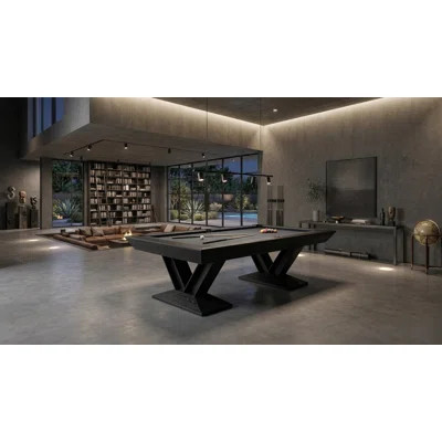 Savant 8' Slate Pool Table In Black Ash | Wayfair North America