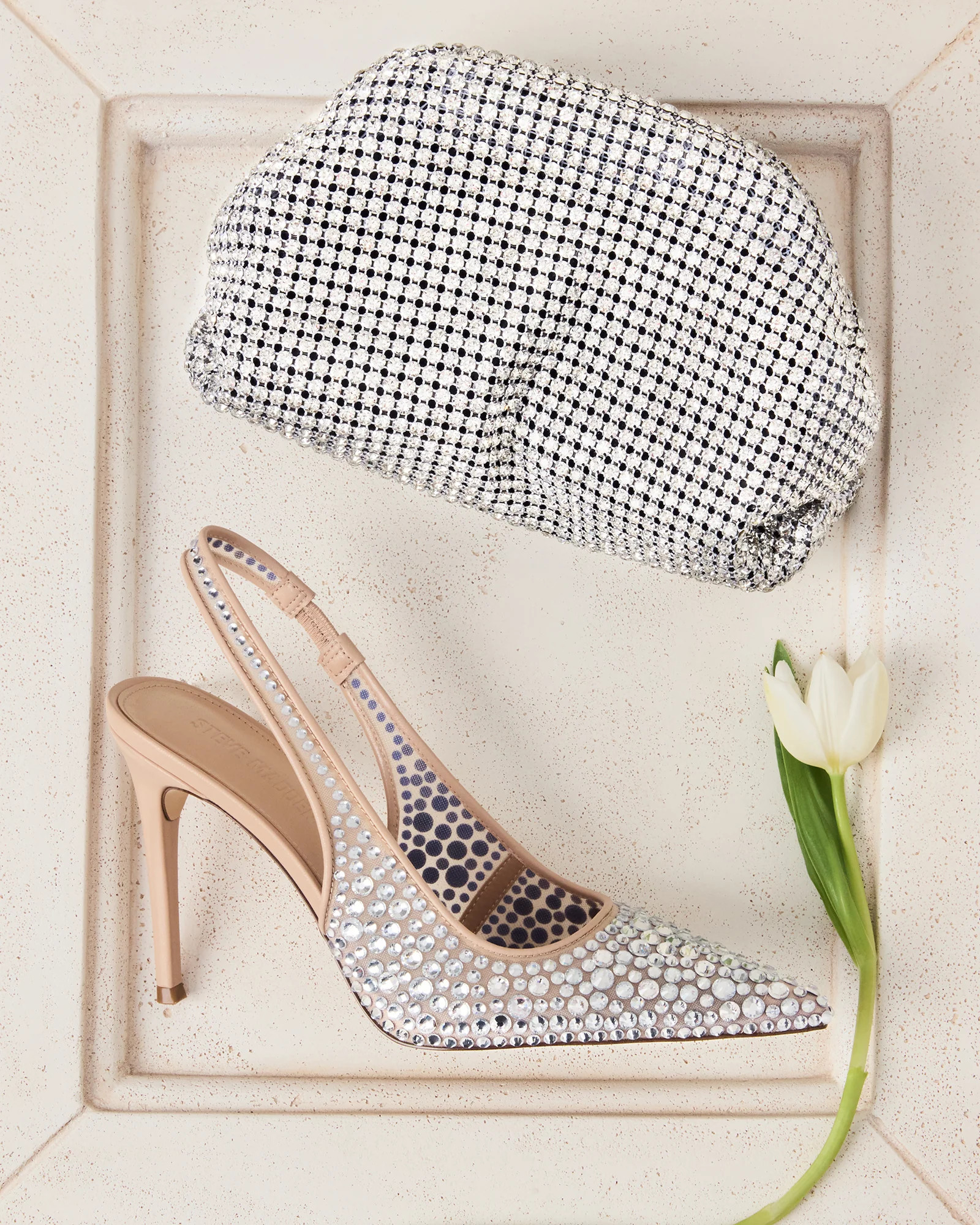 Reyes Heel And Hailee Bag Rhinestone Bundle | Steve Madden (US)