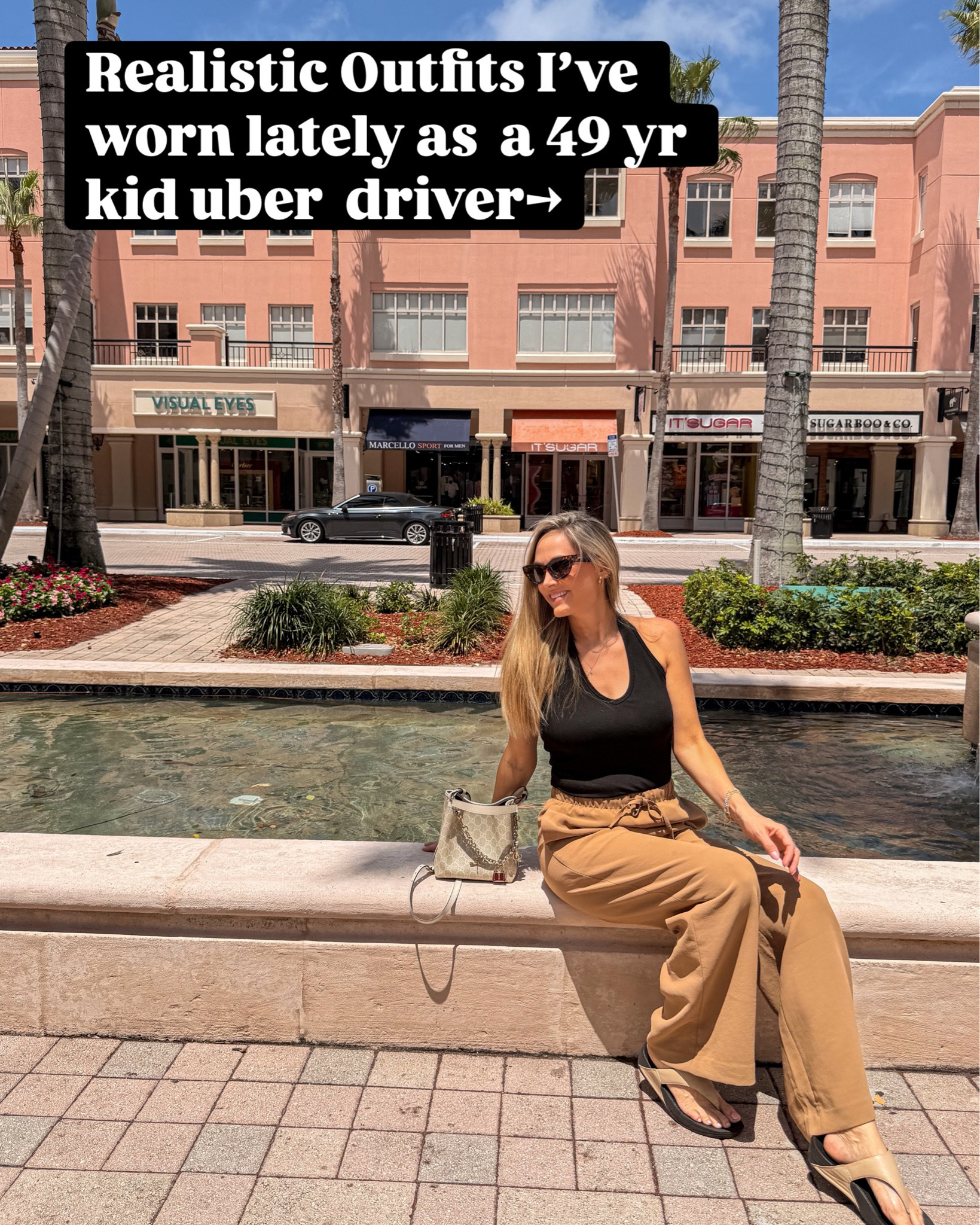 Realistic outfits I’ve worn lately as a 49-year-old kid Uber driver. 

Summer outfit
Mom friendly outfit
Summer maxi skirt
Viral wide leg denim
Viral Aritzia travel plant that doesn’t wrinkle!