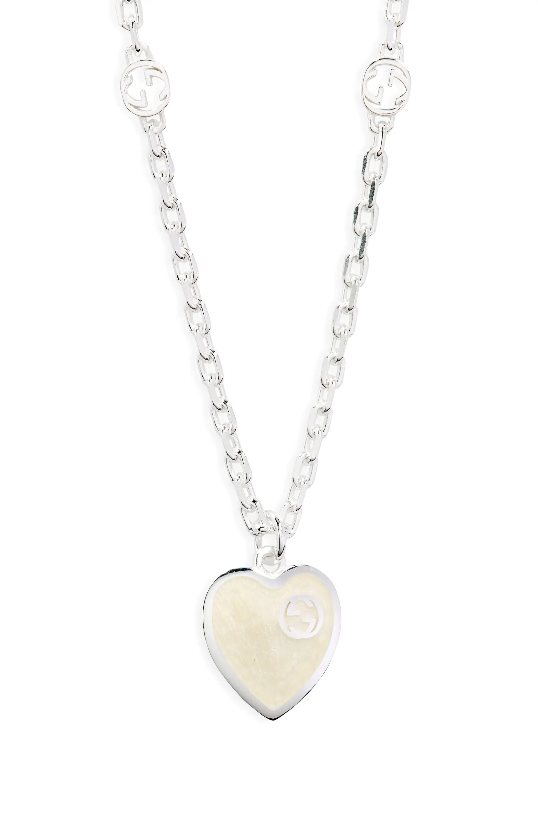 GG Logo Heart Pendant Necklace | Nordstrom