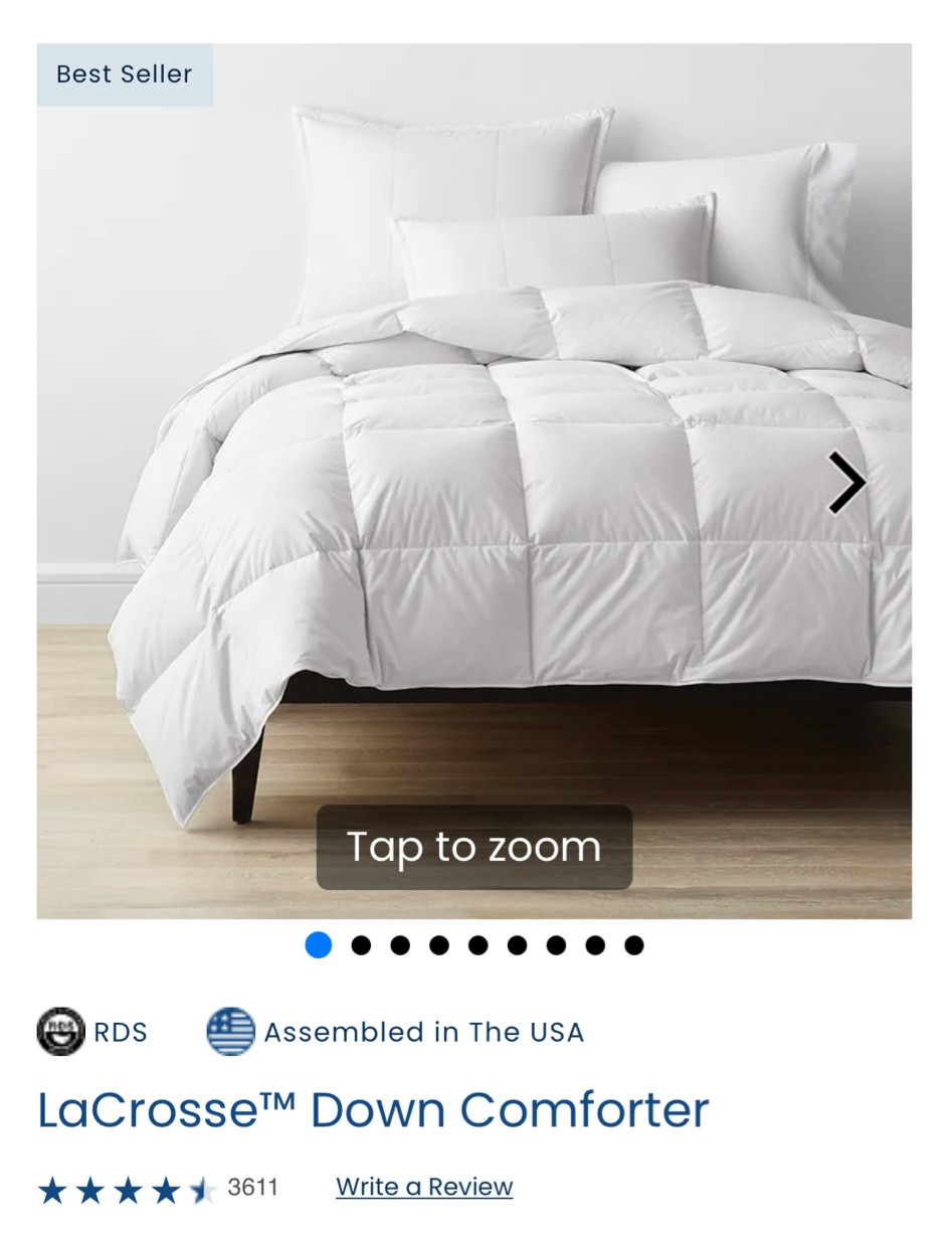 Duvet insert, 295-thread count

#LTKhome