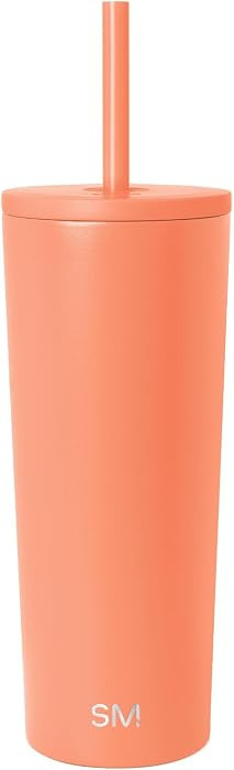 Simple Modern Iced Coffee Tumbler, Insulated | 24oz | Orange | Amazon (US)