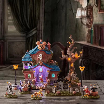 Disney 9pc Resin LED Musical Halloween Village Set | Sam's Club