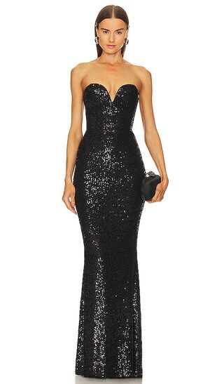 Lumiere Gown in Black | Revolve Clothing (Global)