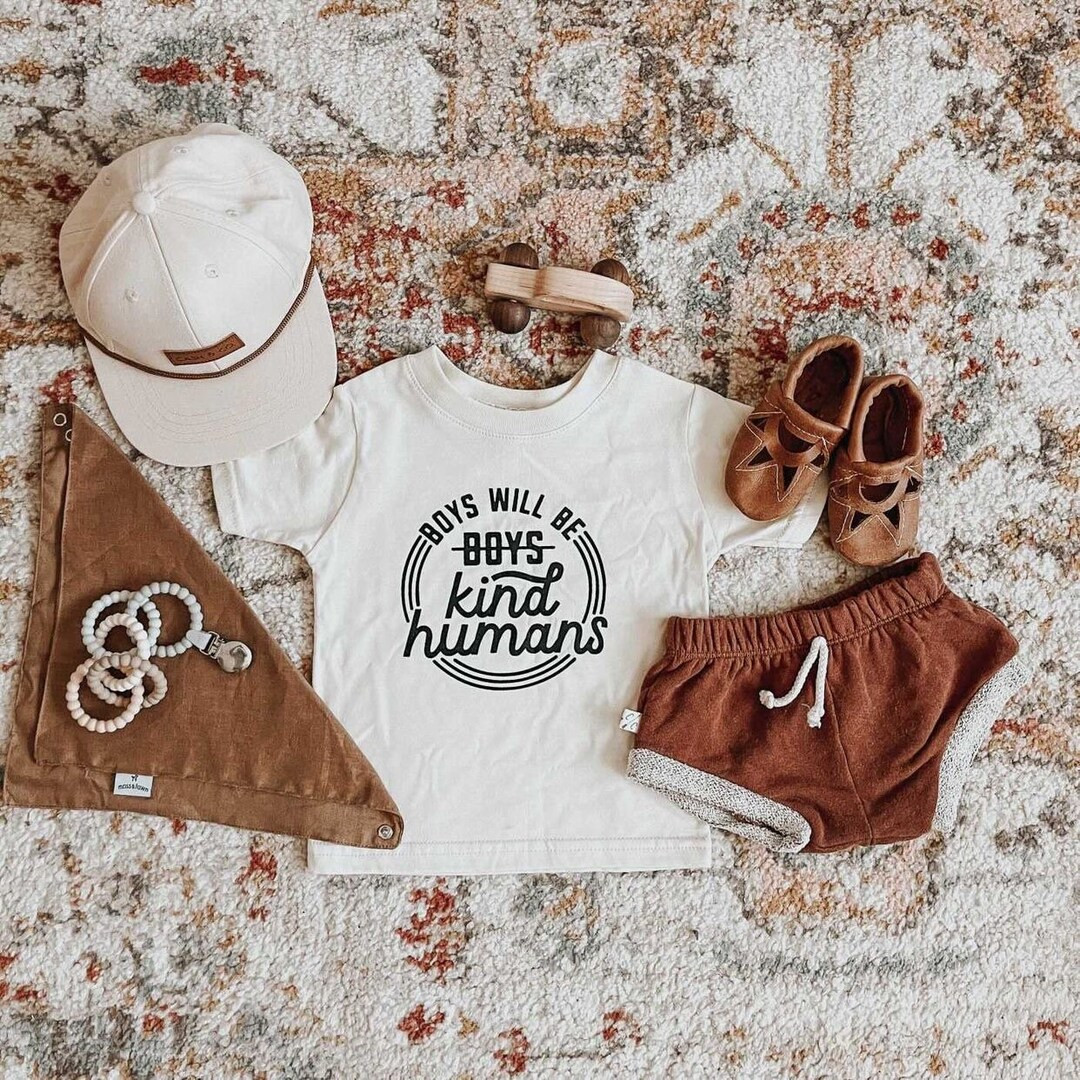Boys Will Be Kind Humans Baby Toddler Kid Youth Tee Tshirt - Etsy Canada | Etsy (CAD)