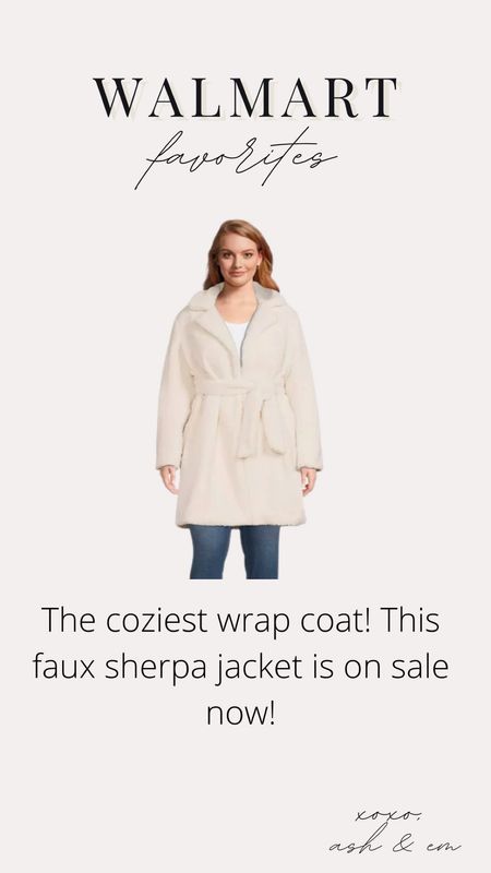 Walmart Favorites - Sherpa coat - wrap coat - Womens coat 

#LTKstyletip #LTKSeasonal