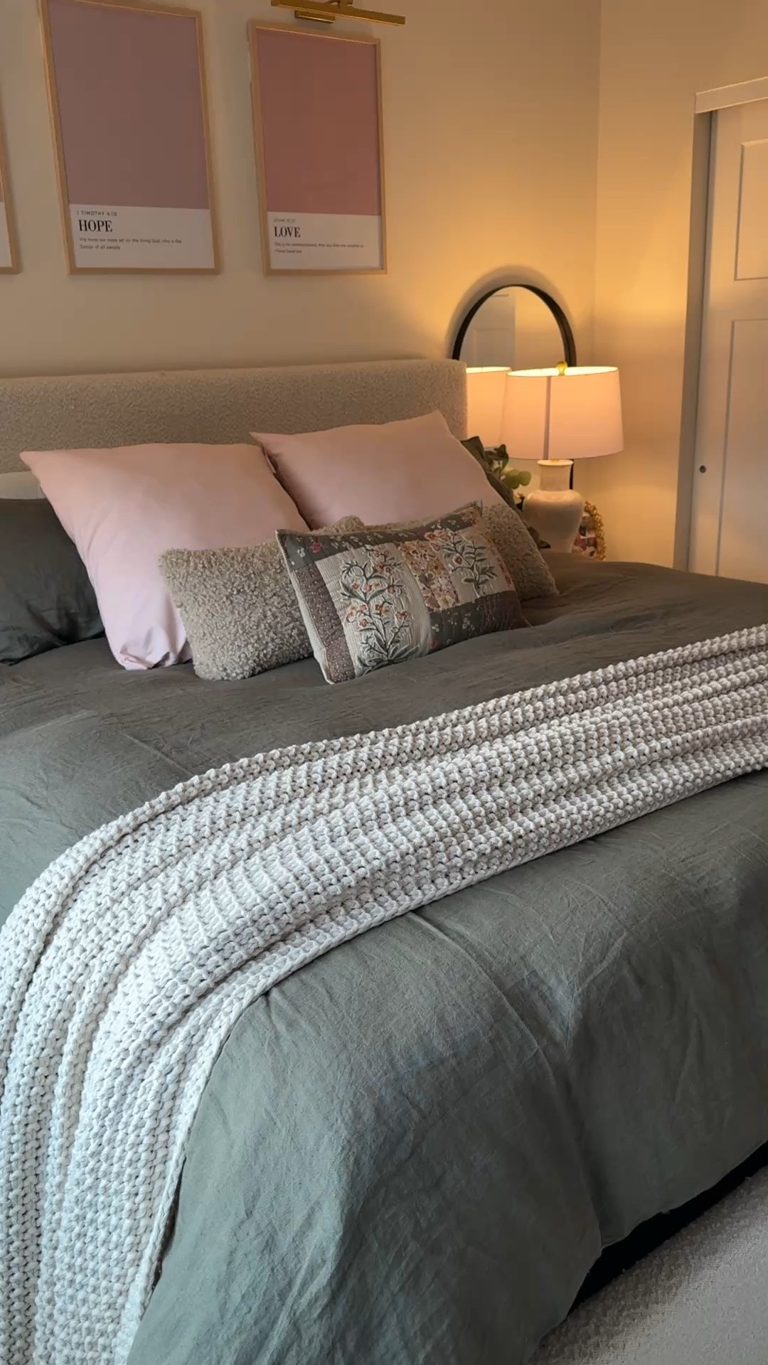 Links to my bed details 🌷🎀 This is the softest and coziest duvet I have ever purchased. And it’s soooo beautiful! Also this throw is the best one I’ve found and I’ve SEARCHED! It ACTUALLY covers the whole bed! And I have a king bed! Some of the products are thrifted so I linked any products that I feel would give the same vibe 🤎 exact products are specified! 

#LTKSeasonal #LTKStyleTip #LTKFamily