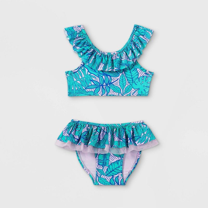 Toddler Girls' 2pc Leaf Print Bikini Set - Cat & Jack™ | Target