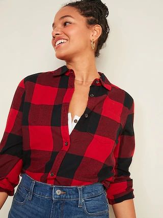 Classic Plaid Flannel Shirt for Women | Old Navy (US)