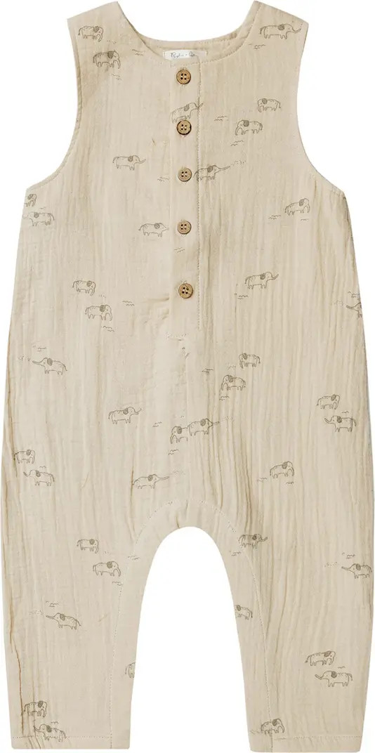 Rylee + Cru Elephant Cotton Romper | Nordstromrack | Nordstrom Rack