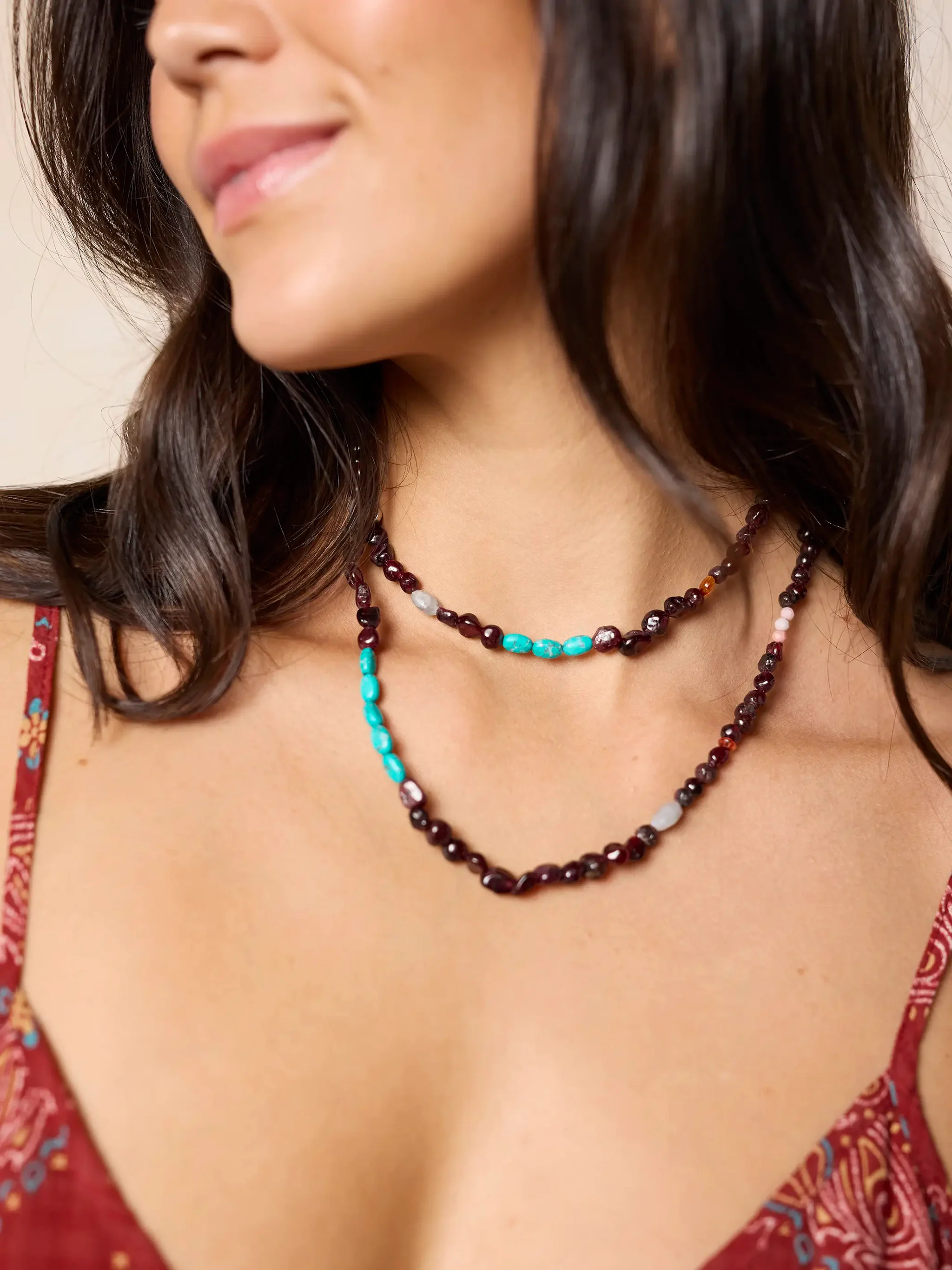 Beaded Necklace & Wrap Bracelet | Natural Life